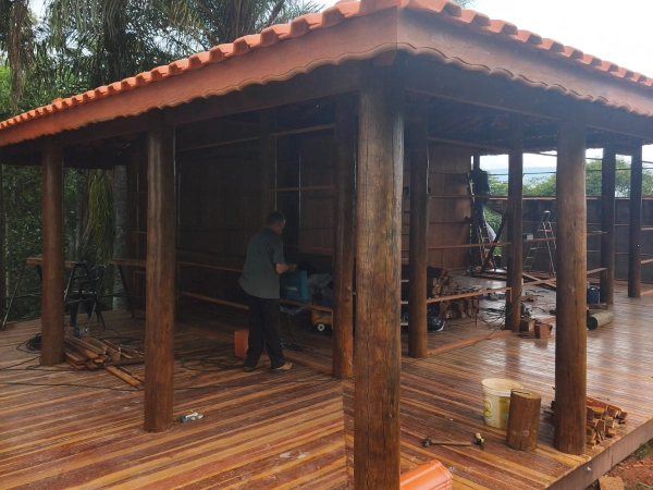 Detalhes da obra do Empório Rancho Alegre em Socorro SP
